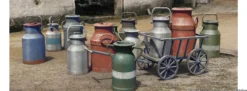 MiniArt 35580 Milchkannen mit Leiterwagen | Zubehör Bausatz 1:35