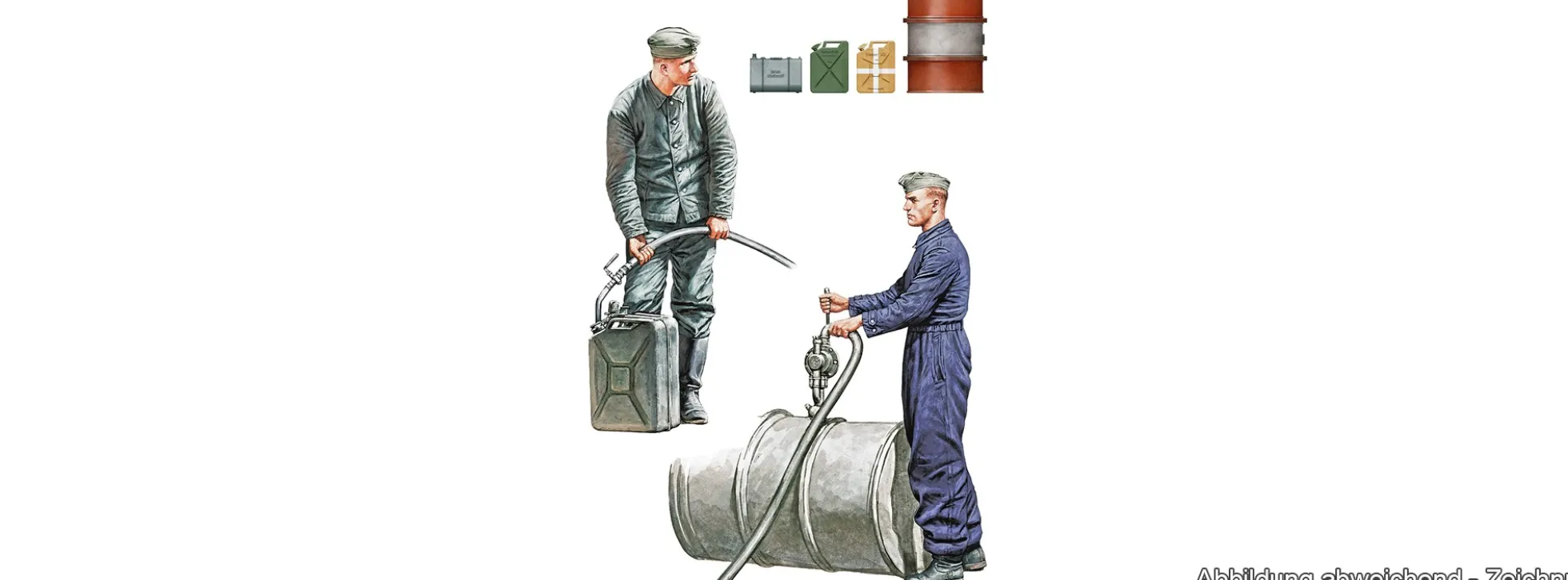 MiniArt 550035348 Panzer Besatzung beim Nachtanken | Figuren Bausatz 1:35