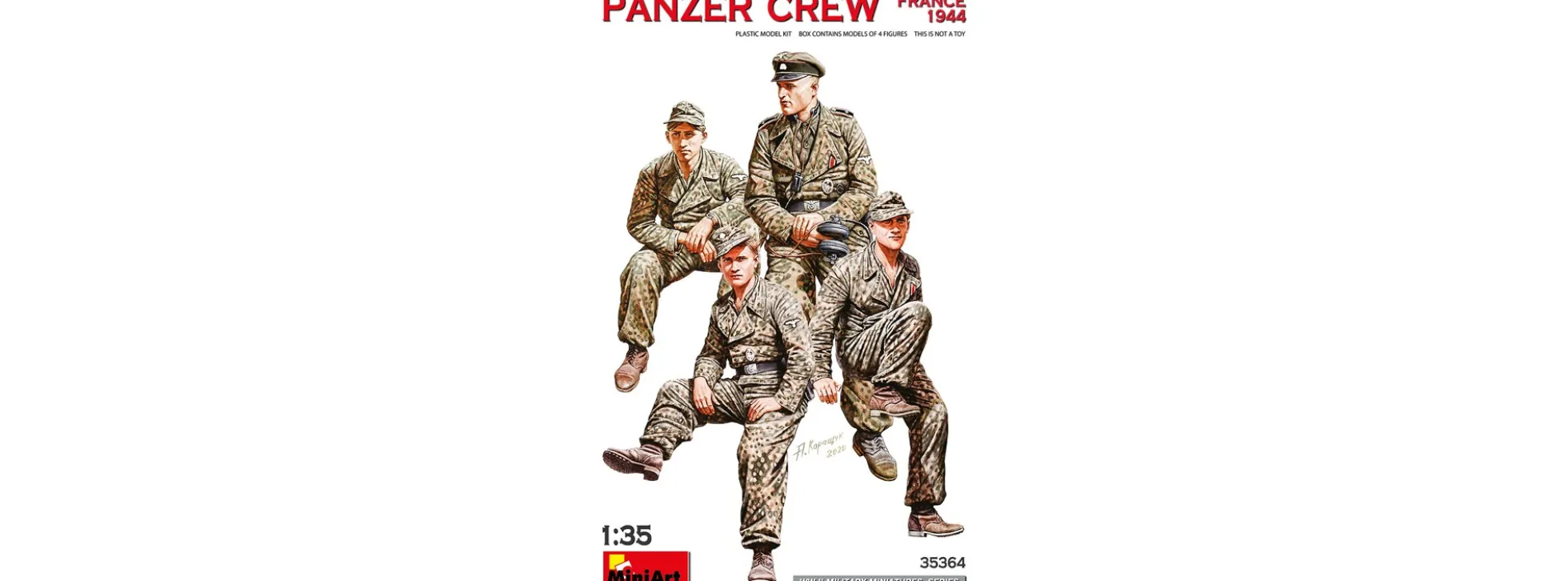 MiniArt 35364 Panzerbesatzung Frankreich 1944 | Figuren Bausatz 1:35