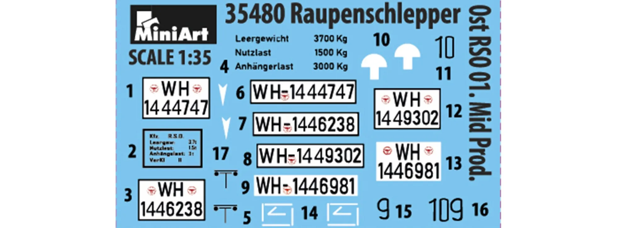 MiniArt 35480 Raupenschlepper OST RS0/01 | Militär Bausatz 1:35