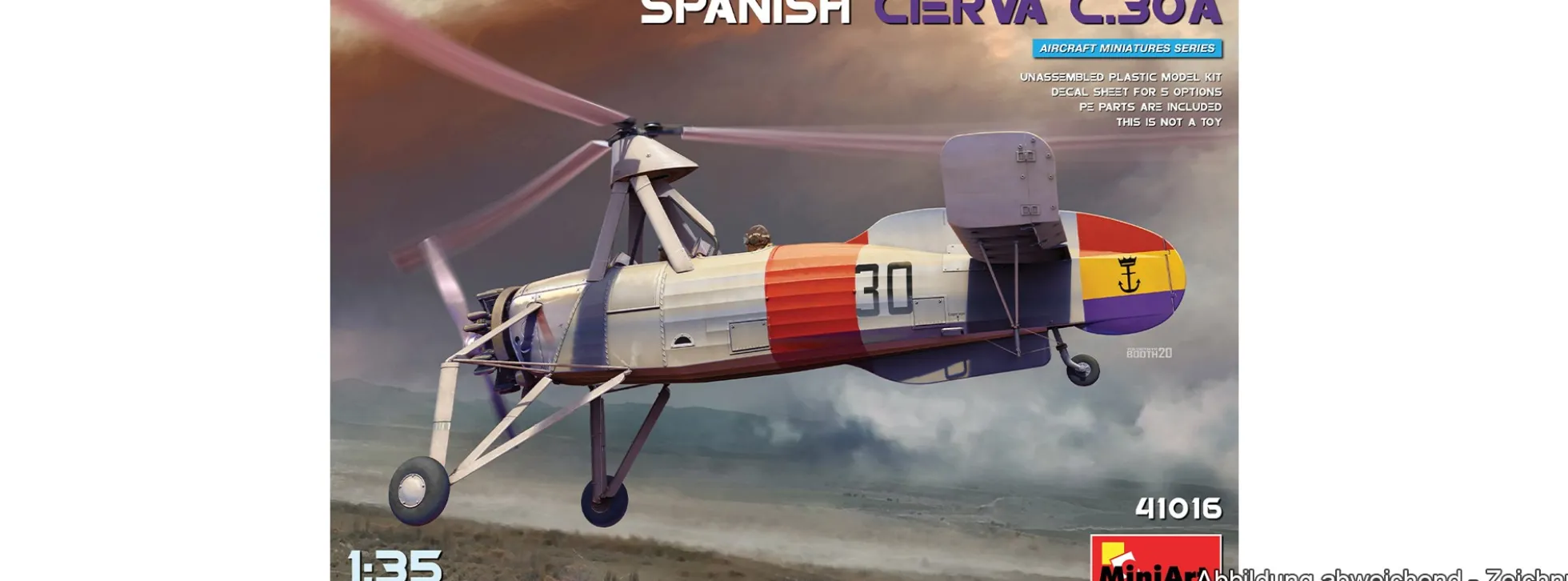 MiniArt 41016 Spanish Cierva C.30A | Flugzeug Bausatz 1:35