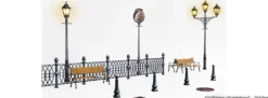 MiniArt 35639 Straßenzubehör mit Laternen und Uhr | Zubehör Bausatz 1:35