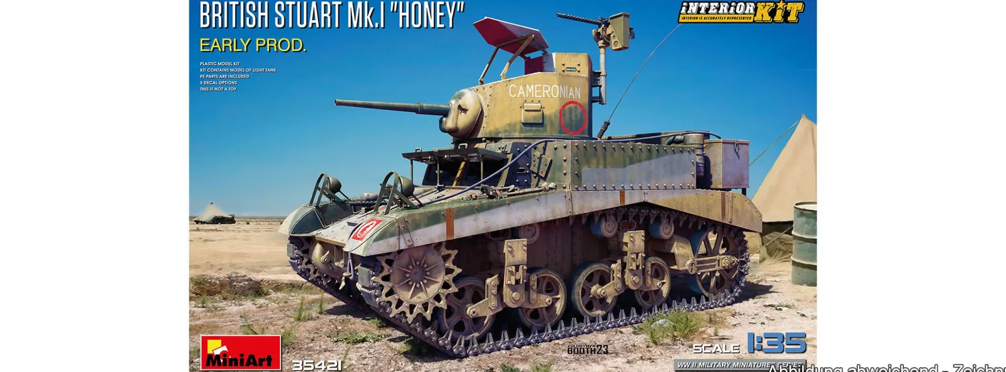 MiniArt 35421 Stuart Mk. I Honey | Panzer Bausatz 1:35