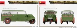 MiniArt 38049 Tempo A400 Lieferwagen Obst- und Gemüsehandel 3-Rad | Auto Bausatz 1:35