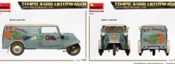 MiniArt 38049 Tempo A400 Lieferwagen Obst- und Gemüsehandel 3-Rad | Auto Bausatz 1:35