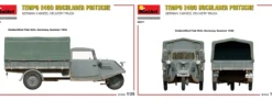 MiniArt 35371 Tempo E400 Hochlader Pritsche 3-Rad | Auto Bausatz 1:35