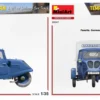 MiniArt 38047 Tempo E400 Liefer Kastenwagen 3-Rad | Auto Bausatz 1:35