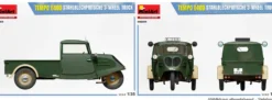 MiniArt 38059 Tempo E400 Stahlblechpritsche 3-Rad | Auto Bausatz 1:35
