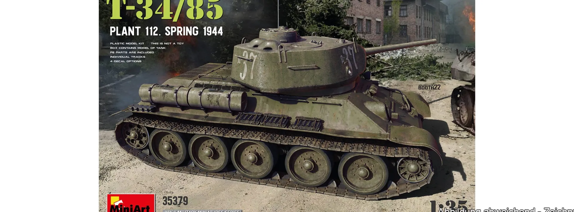 MiniArt 35379 T-34/85 Plant 112 Frühjahr 1944 | Panzer Bausatz 1:35