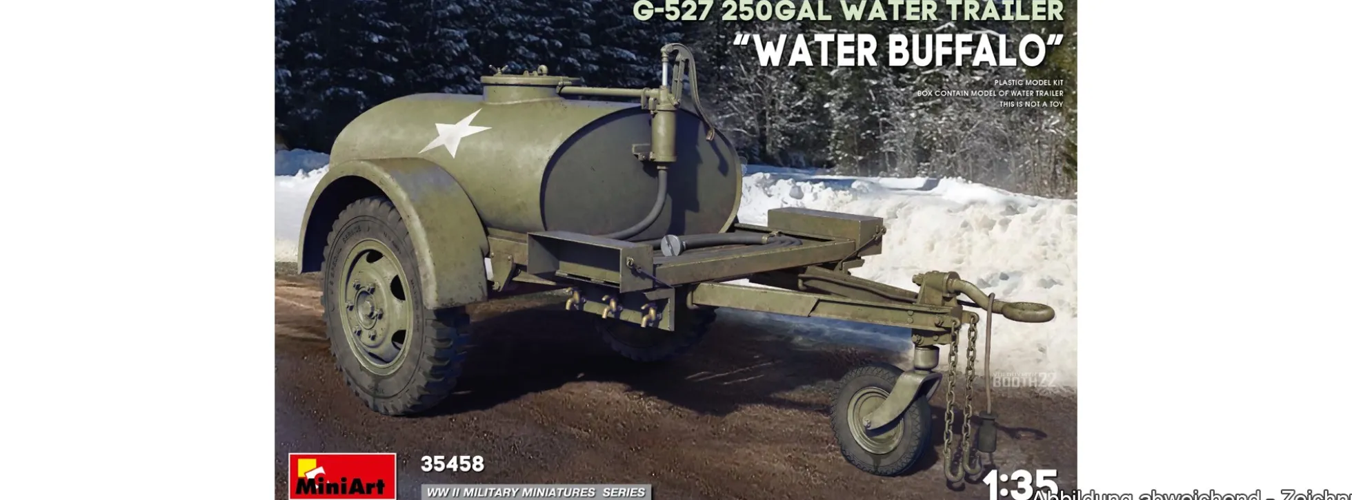 MiniArt 550035458 US G-527 250Gal Anhänger Water Buffalo | Militär Bausatz 1:35