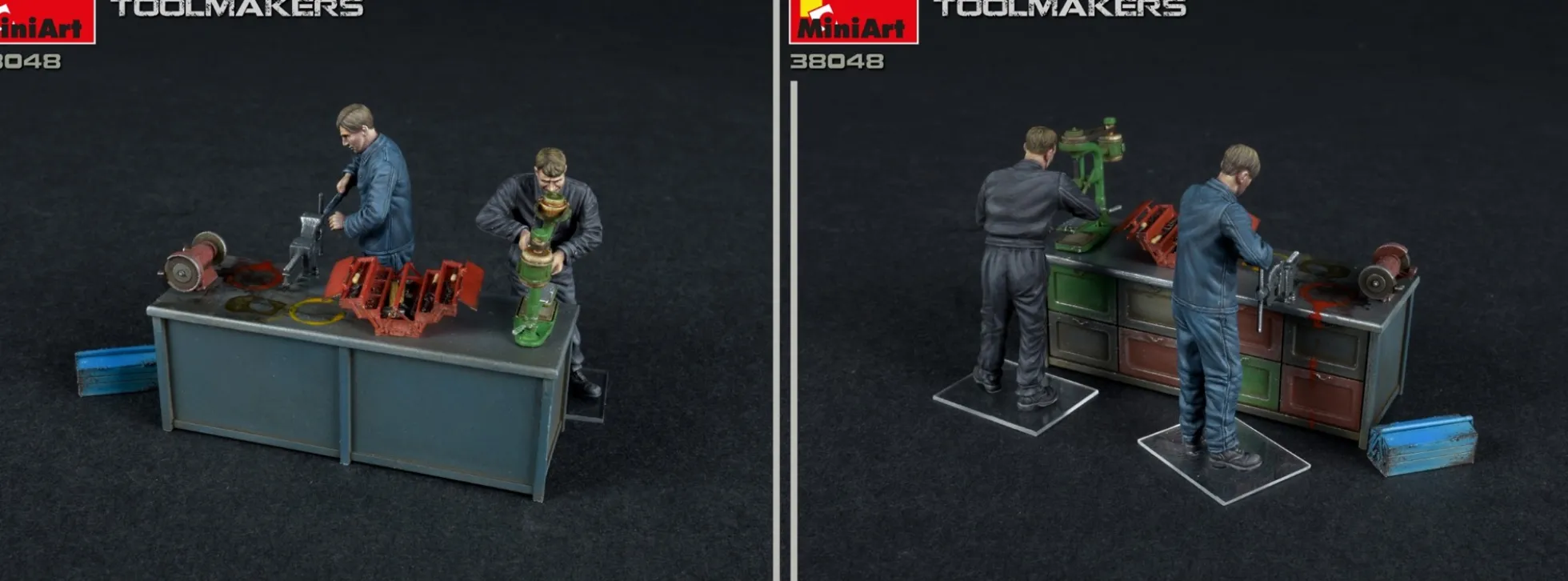 MiniArt 38048 Werkzeugmacher mit Zubehör | Figuren Bausatz 1:35