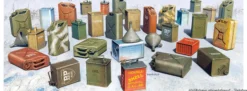 MiniArt 35587 WWII Benzinkanister der Alliierten Set | 30 Stück | Zubehör Baukasten 1:35