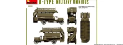MiniArt 39001 WWI Militär Omnibus B-Typ | Militär Bausatz 1:35