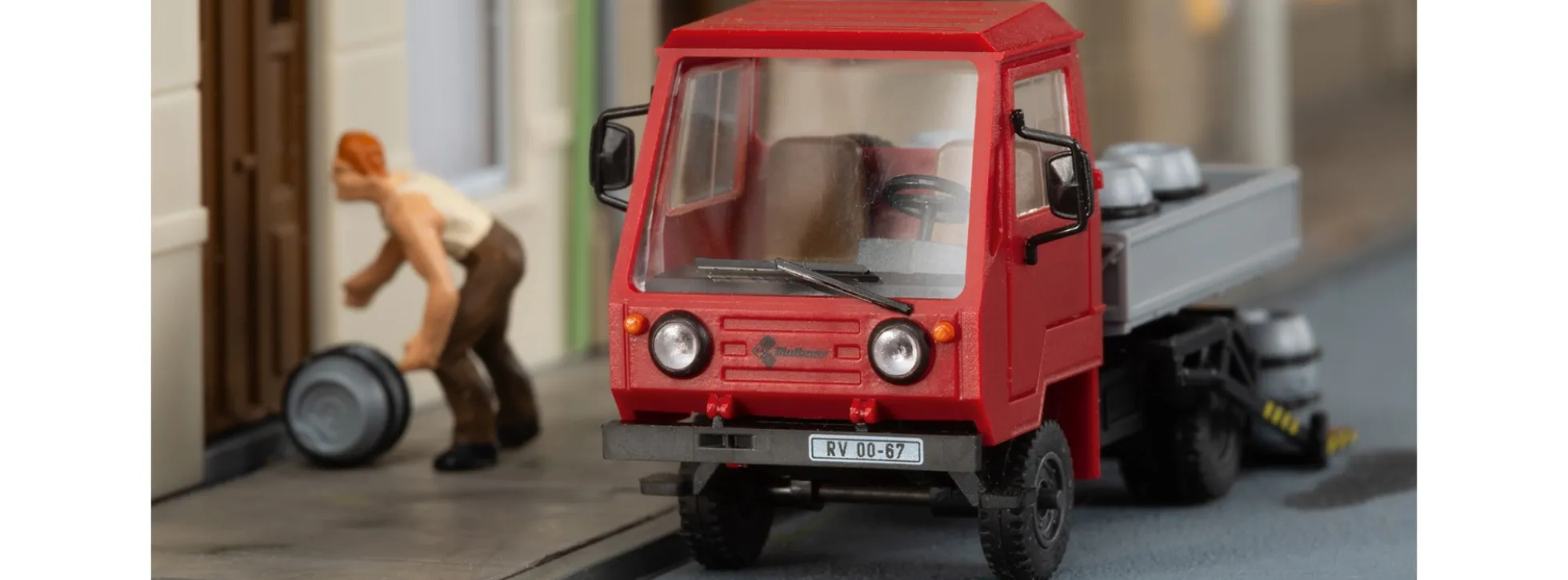 minicar 66032 Multicar M25 Pritsche mit Ladehilfe | LKW-Modell Bausatz 1:87