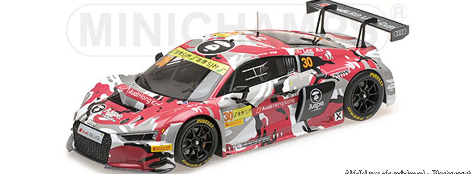MINICHAMPS 155151130 Audi/AAPE R8 LMS Hong Kong marchy Lee | Modellauto 1:18
