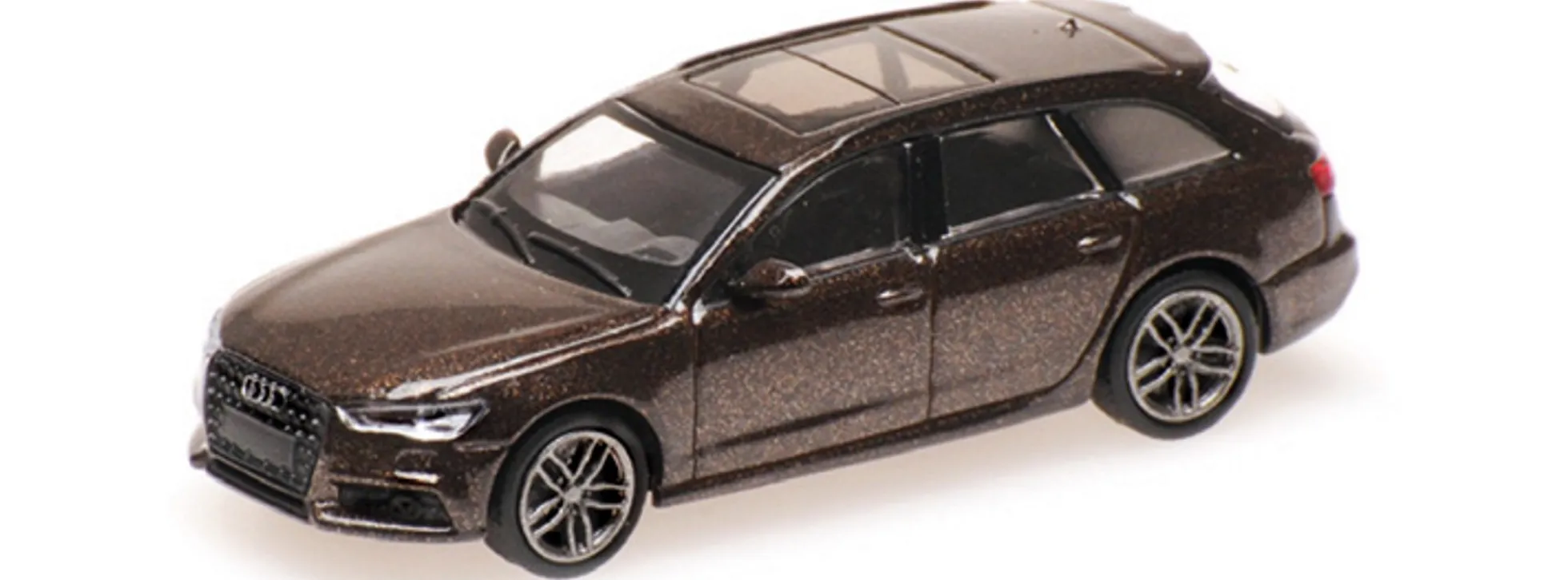 MINICHAMPS 870018111 Audi A6 Avant C7 2018 javabraunmetallic Automodell 1:87