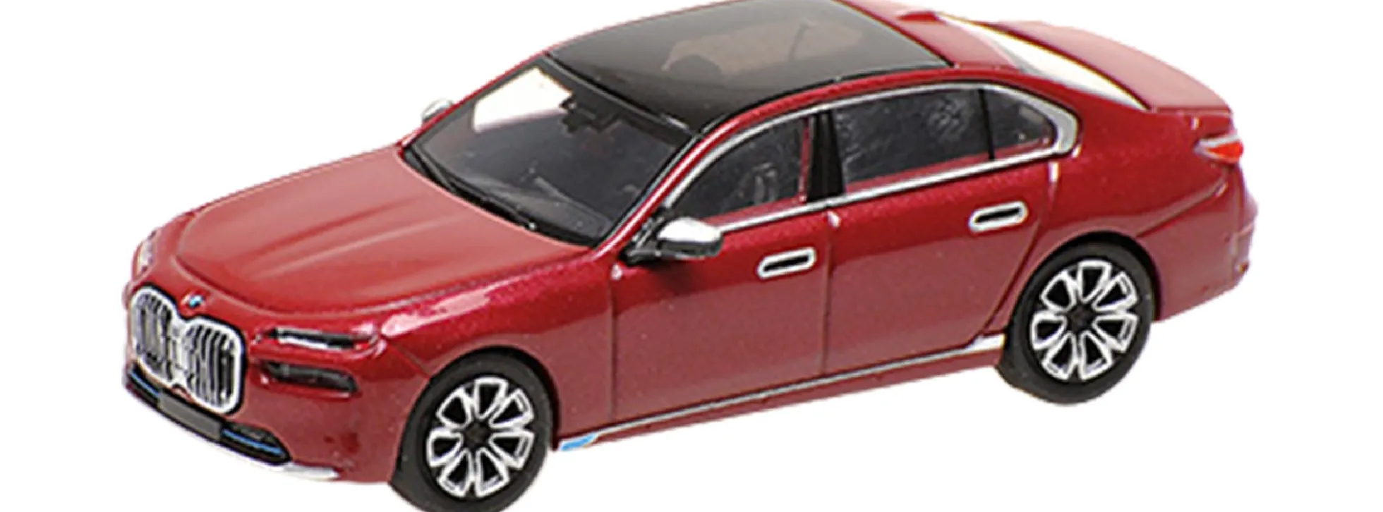 MINICHAMPS 870024504 BMW I7 G70 rot metallic | Modellauto 1:87