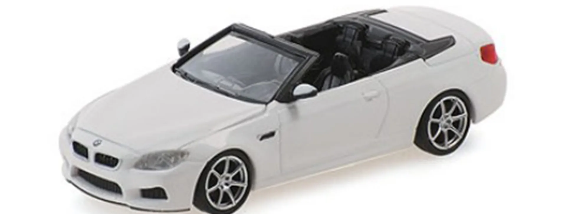 MINICHAMPS 870027332 BMW M6 Cabrio F12 alpinweiß 2015 Automodell 1:87