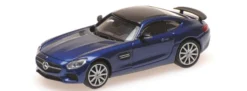 MINICHAMPS 870037124 Mercedes-AMG GTS 2015 blaumetallic Automodell 1:87