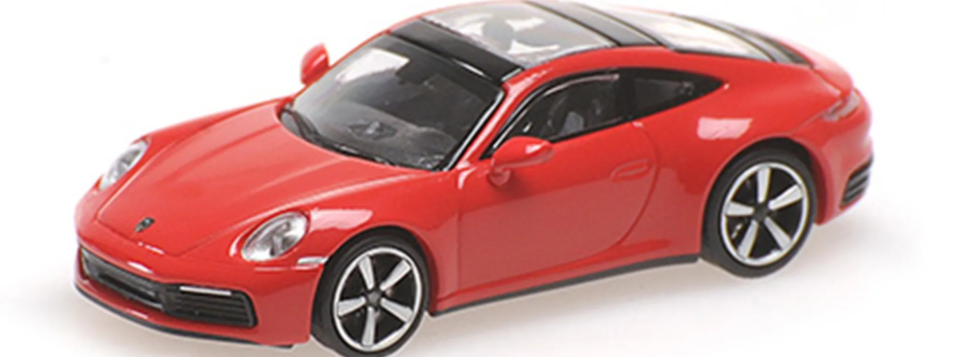 MINICHAMPS 870068320 Porsche 911 (992) Carrera 4S 2019 rot Automodell 1:87
