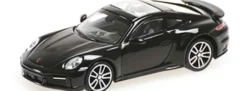 MINICHAMPS 870069071 Porsche 911 (992) Turbo S 2020 schwarz Automodell 1:87
