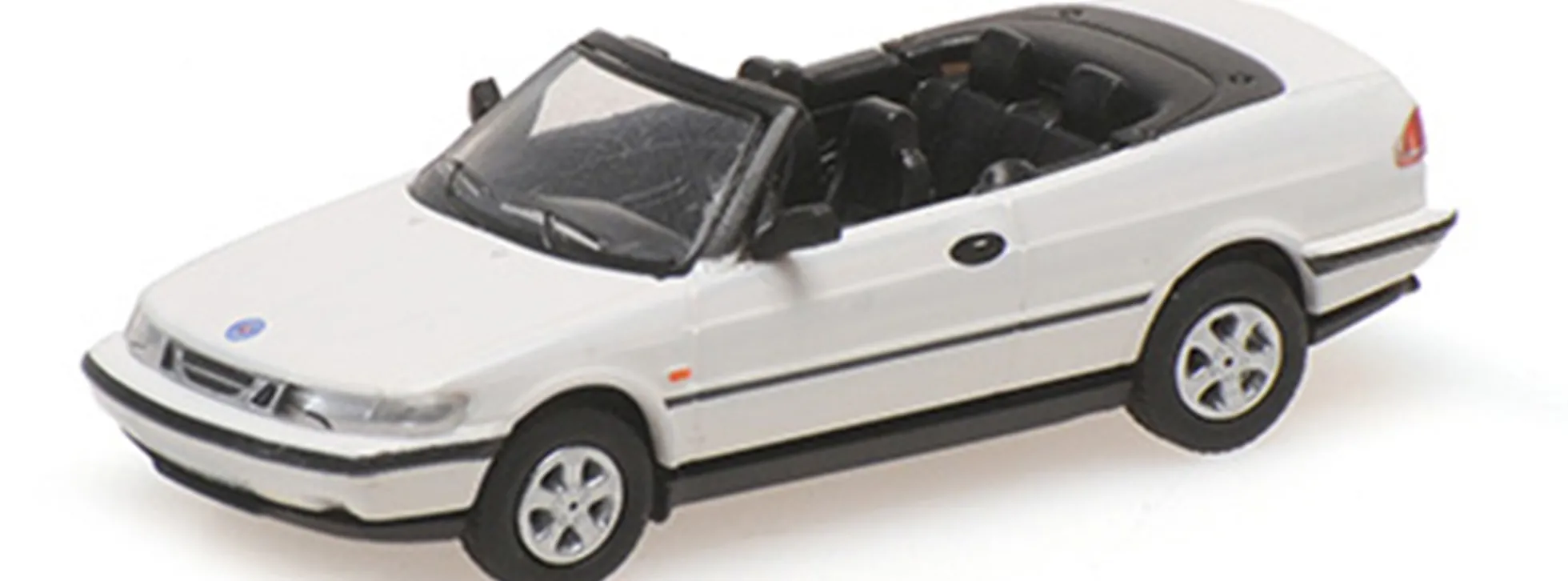 MINICHAMPS 870170130 Saab 900 Cabriolet 1995 weiss Automdell 1:87