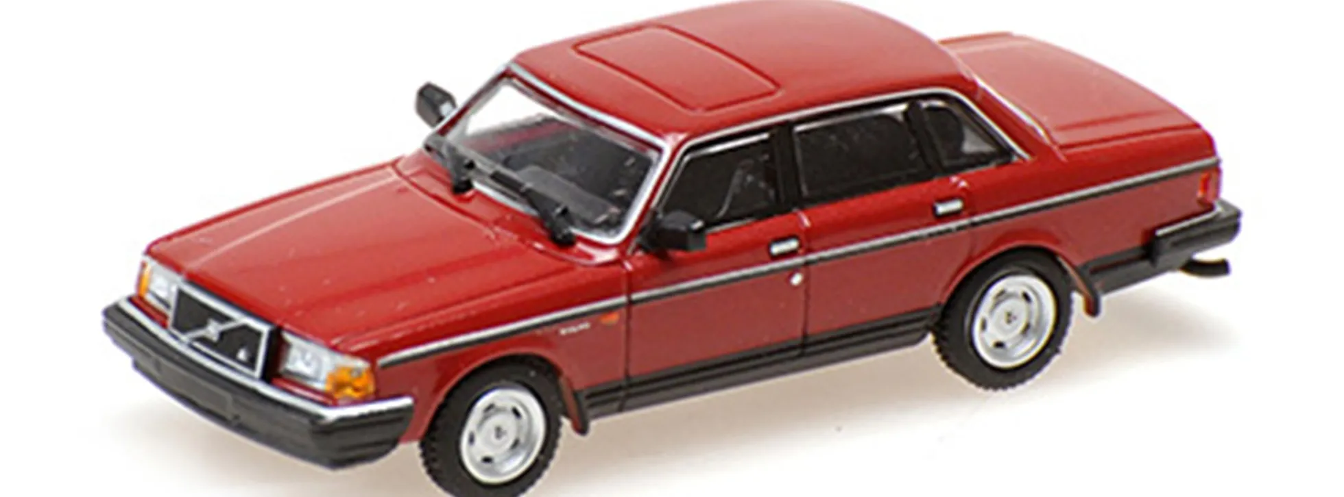 MINICHAMPS 870171402 Volvo 240GL Limousine 1986 dunkelrotmetallic Automodell 1:87
