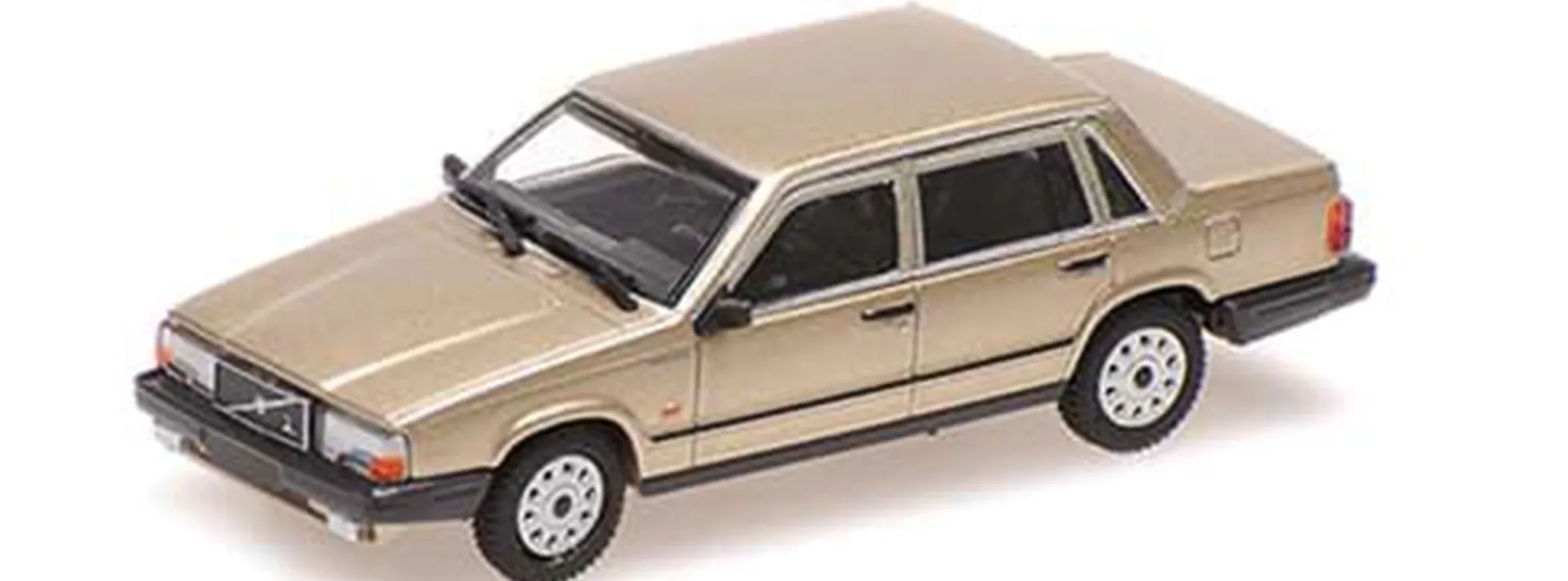 MINICHAMPS 870171700 Volvo 740 GL Limousine 1986 goldmetallic Automodell 1:87