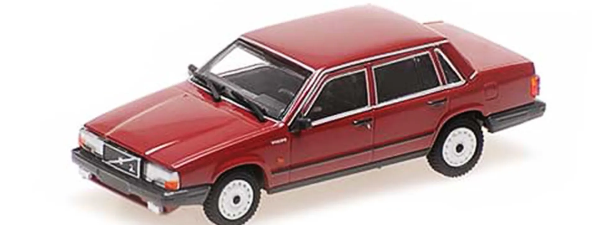 MINICHAMPS 870171704 Volvo 740 GL Limousine 1986 dunkelrot Automodell 1:87