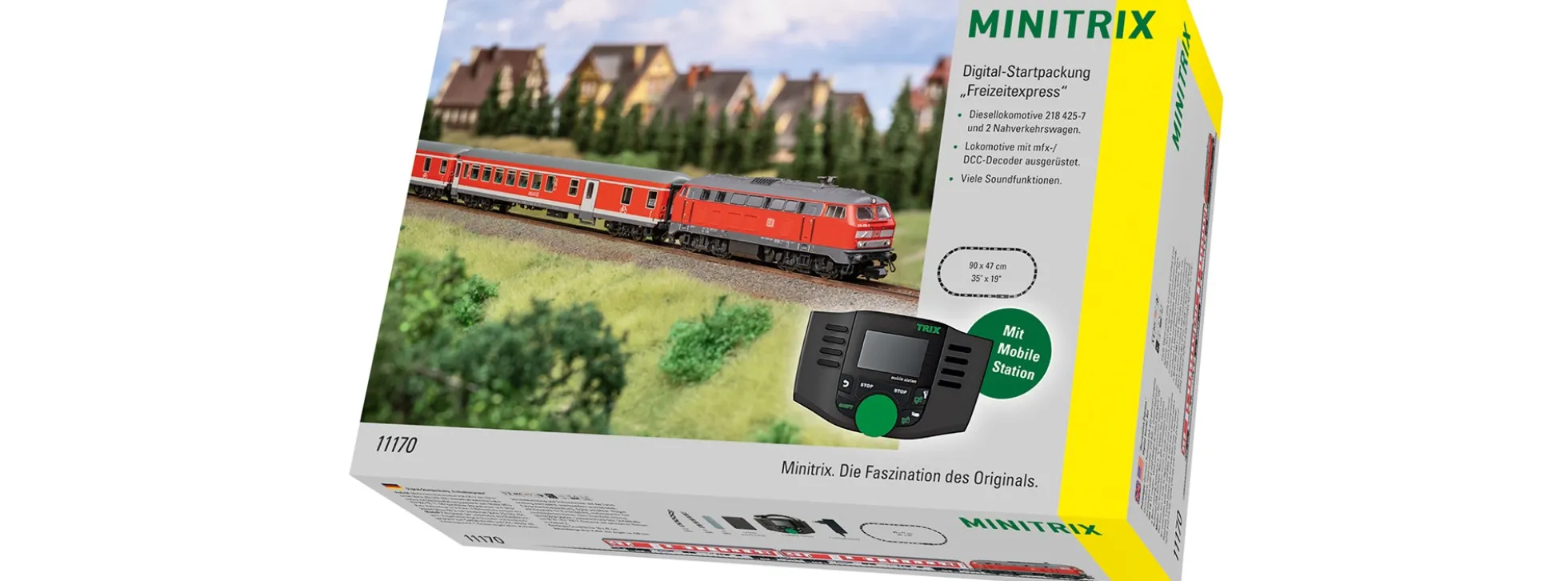 MINITRIX 11170 Digital-Startpackung Freizeitexpress DB AG | DCC Sound | Spur N