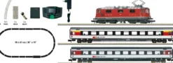 MINITRIX 11167 Digital-Startpackung Re 4/4 II mit EC-Personenzug SBB | DCC Sound | Spur N