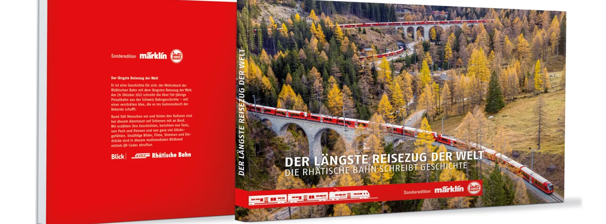 märklin 03111 Buch Weltrekord RhB | Der längste Reisezug der Welt | Sonderedition
