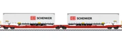 märklin 47470 Doppel-Taschenwagen Sdggmrss 738 DB AG | Spur H0