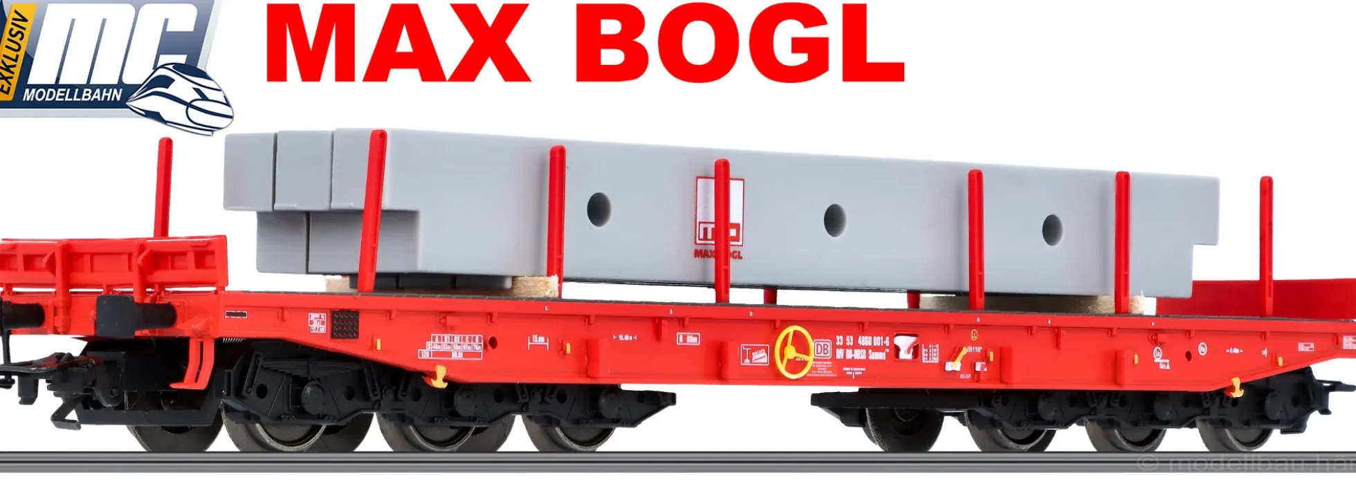 märklin 48749 Schwerlastwagen Beton-Nebenträger DB AG | Max Bögl | Spur H0