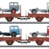 märklin 46406 4-tlg. Rungenwagen-Set Fahrzeugtransport DR | Spur H0