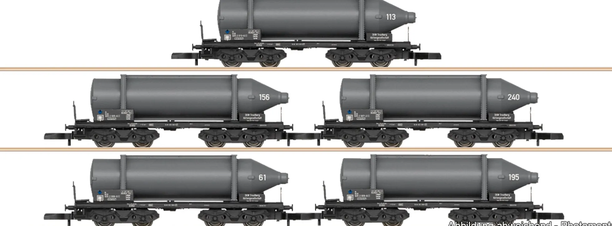 märklin 82092 5-tlg. Set Carbid-Flaschenwagen DB | Spur Z