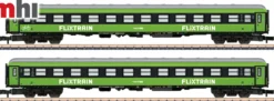 märklin 87404 2-tlg. Set Schnellzugwagen FlixTrain | MHI | Set Nr. 2 | Spur Z