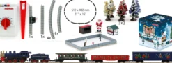 märklin 81845 Weihnachts-Startpackung Dampflok + Güterzug | 230V | Spur Z