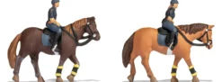 NOCH 36078 Berittene Polizei | 2 Stück | Figuren Spur N