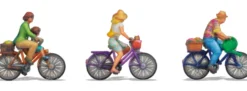 NOCH 35830 Fahrradfahrer 3D-Master | 3 Stück | Figuren Spur N
