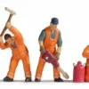 NOCH 45276 Gleisbautrupp | 6 Miniaturfiguren | Spur TT