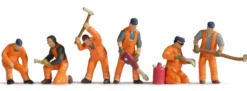NOCH 45276 Gleisbautrupp | 6 Miniaturfiguren | Spur TT
