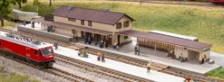NOCH 63005 Laser-Cut Bahnhof Bergün | Bausatz Spur N