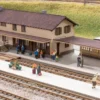 NOCH 66005 Laser-Cut Bahnhof Bergün | Bausatz Spur H0