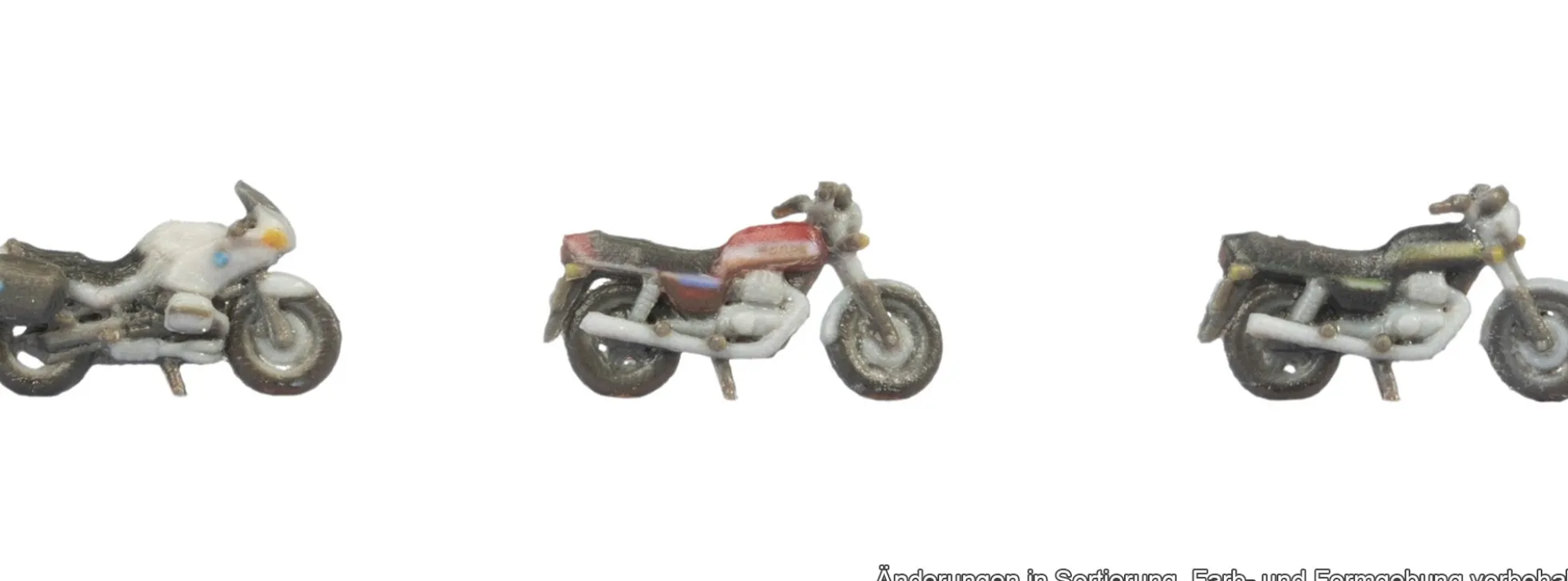 NOCH 35838 Motorräder | 3 Stück | Motorradmodelle 1:160