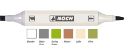 NOCH 61159 Patina-Marker für die Landschaft 6 unterschiedliche Marker für alle Spurweiten geeignet