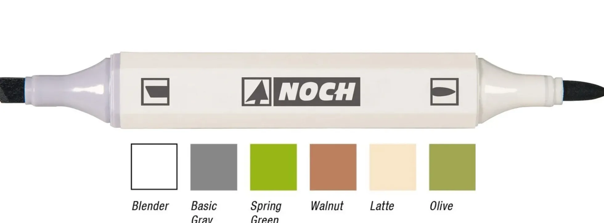 NOCH 61159 Patina-Marker für die Landschaft 6 unterschiedliche Marker für alle Spurweiten geeignet