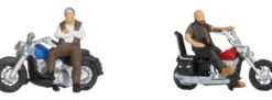 NOCH 36906 Rocker auf Motorrädern | 2 Stück | Figuren Spur N