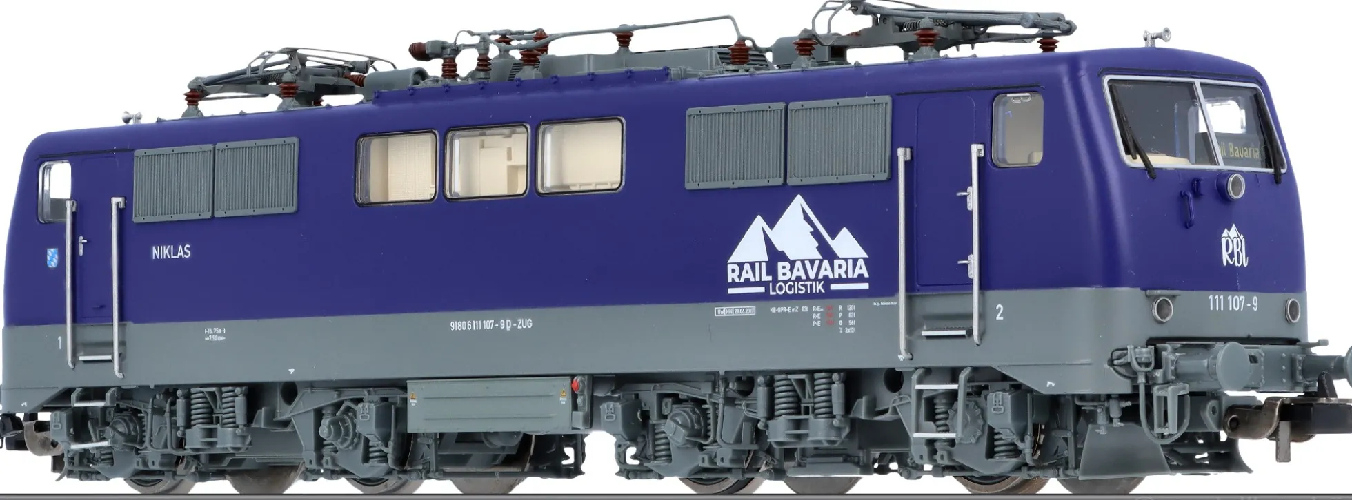 PIKO 71316 E-Lok BR 111 Rail Bavaria | AC Sound | Spur H0