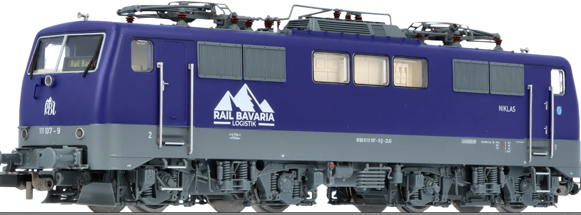 PIKO 71314 E-Lok BR 111 Rail Bavaria | DC analog | Spur H0